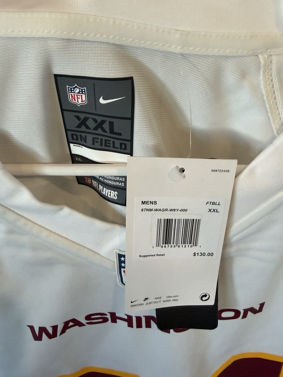 Sean Taylor Washington Redskins Jersey - 2 XL Men and 3XL Women!