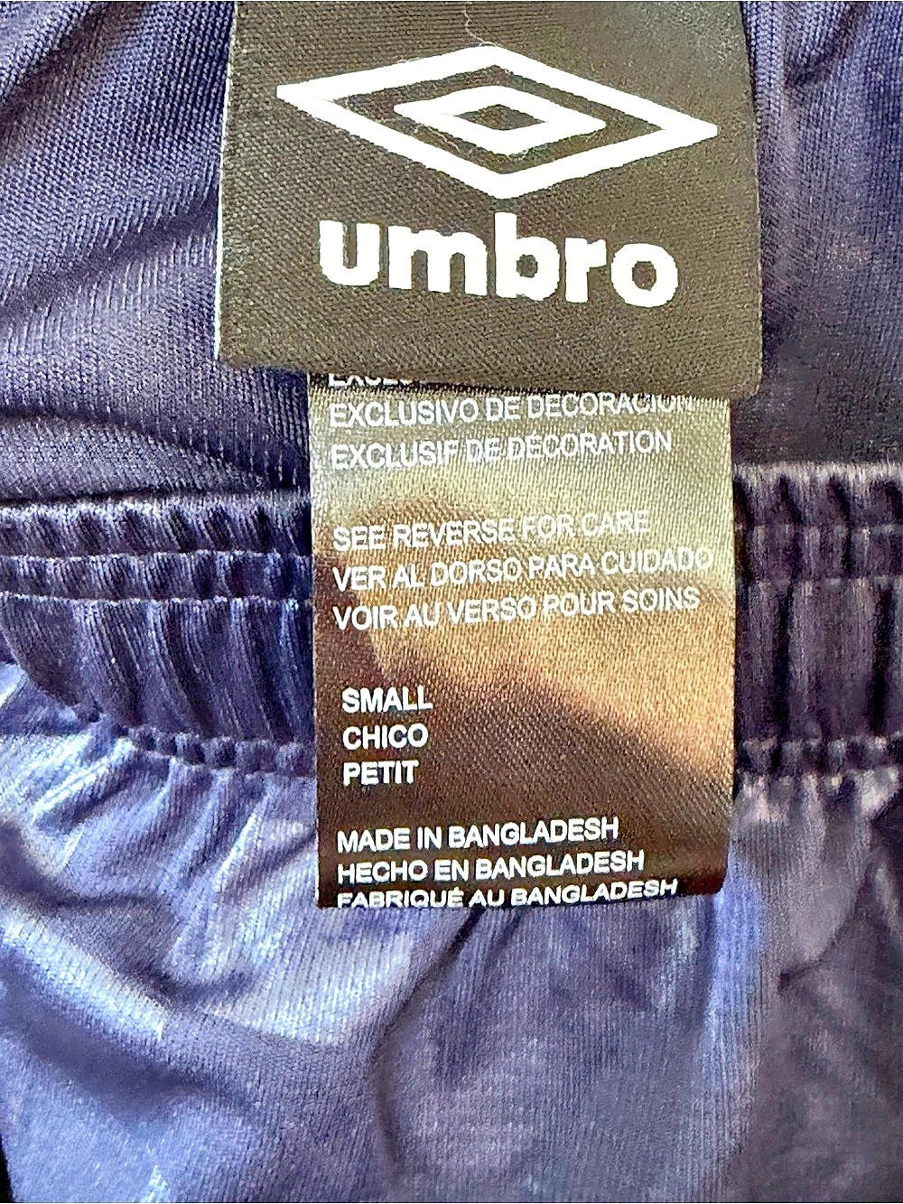 Umbro Checkered Athletic Shorts in Blue Men’s Small