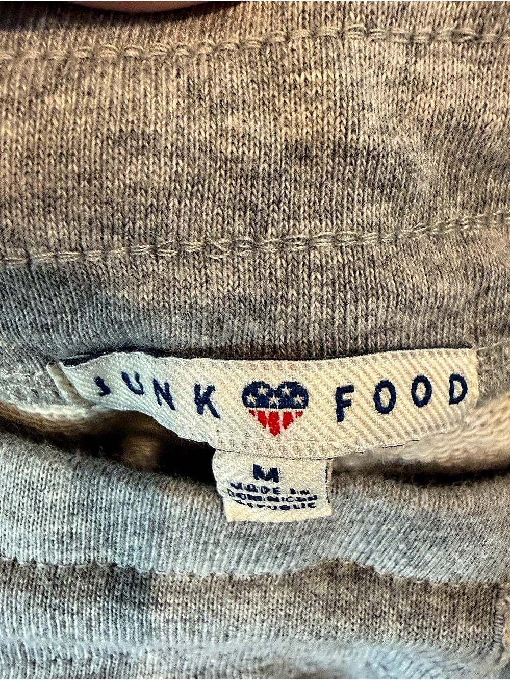 Junk Food Patriots Gray Joggers Size Medium Women’s - NWOT