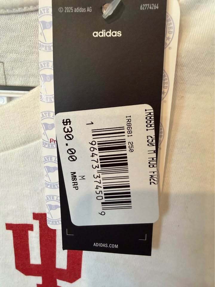 Indiana University Hoosiers T-Shirt - Men's Medium