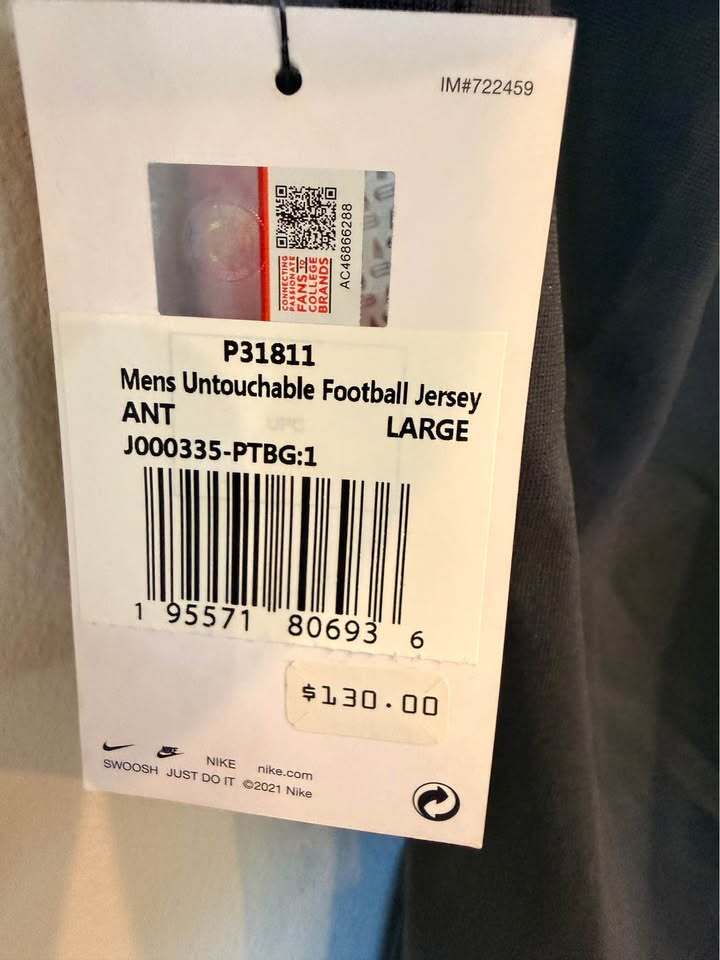 Pitt Panthers Football Jersey Size Men’s Large