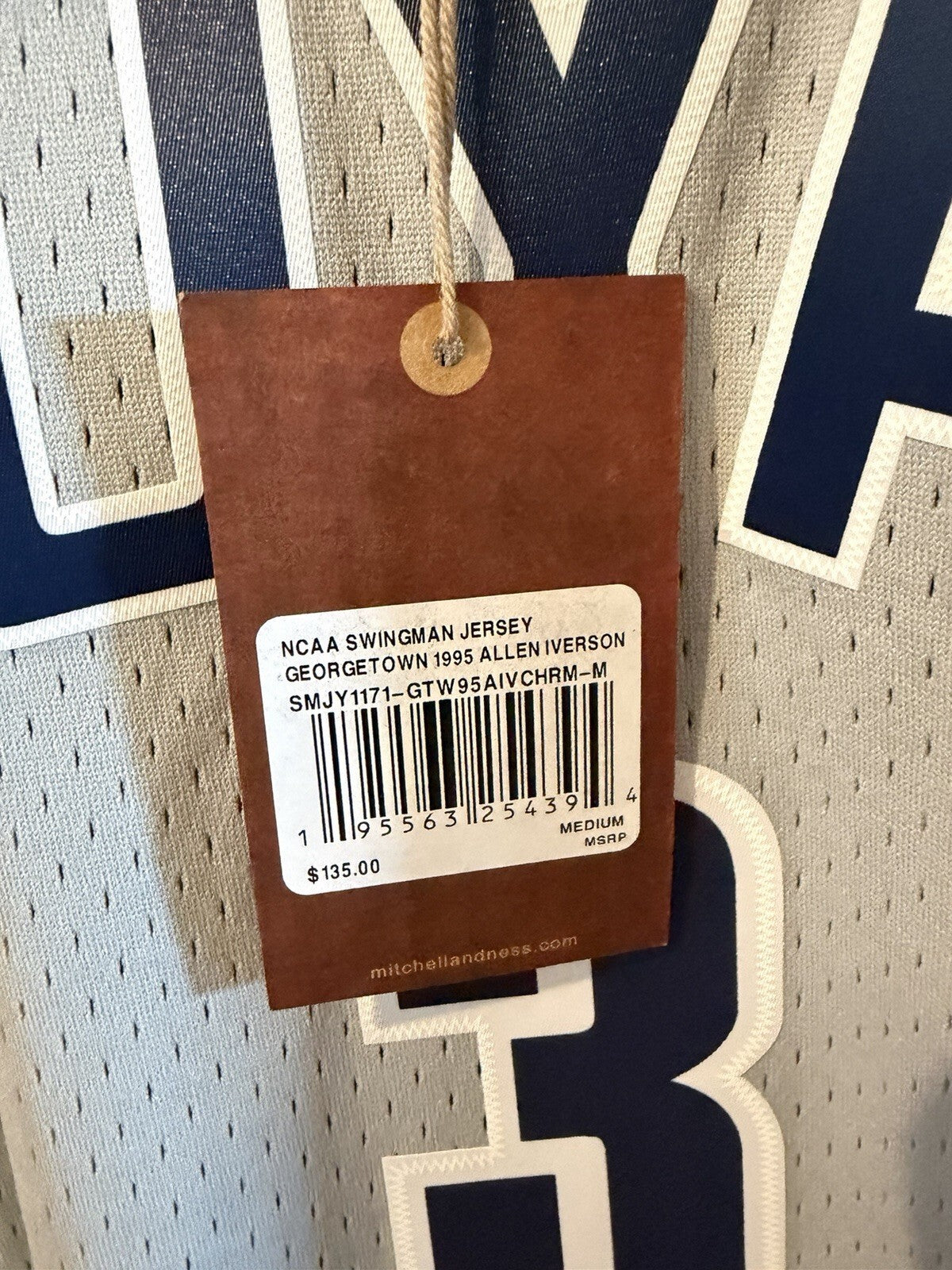 Allen Iverson #3 - Georgetown Hoyas - Swingman - Men's Med - PRICE DROP!