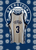 Allen Iverson #3 - Georgetown Hoyas - Swingman - Men's Med - PRICE DROP!