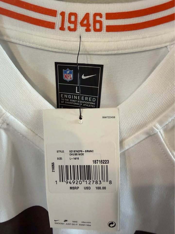 Cleveland Browns- Nick Chubb - Youth Large (14/16)