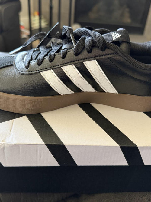 Adidas Black and White Shoes - Men's Size 6