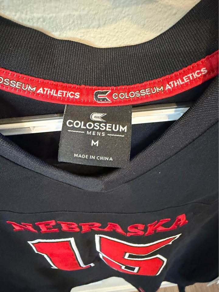 Nebraska - Cornhuskers- Raiola #15 - Men's Medium
