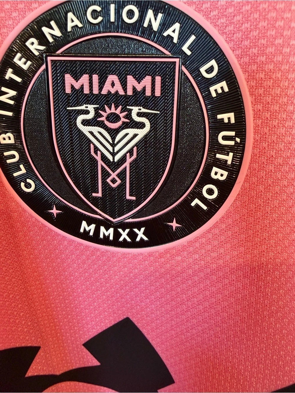 adidas Inter Miami CF 2024/25 Home Authentic Jersey Pink & Black Men’s Large