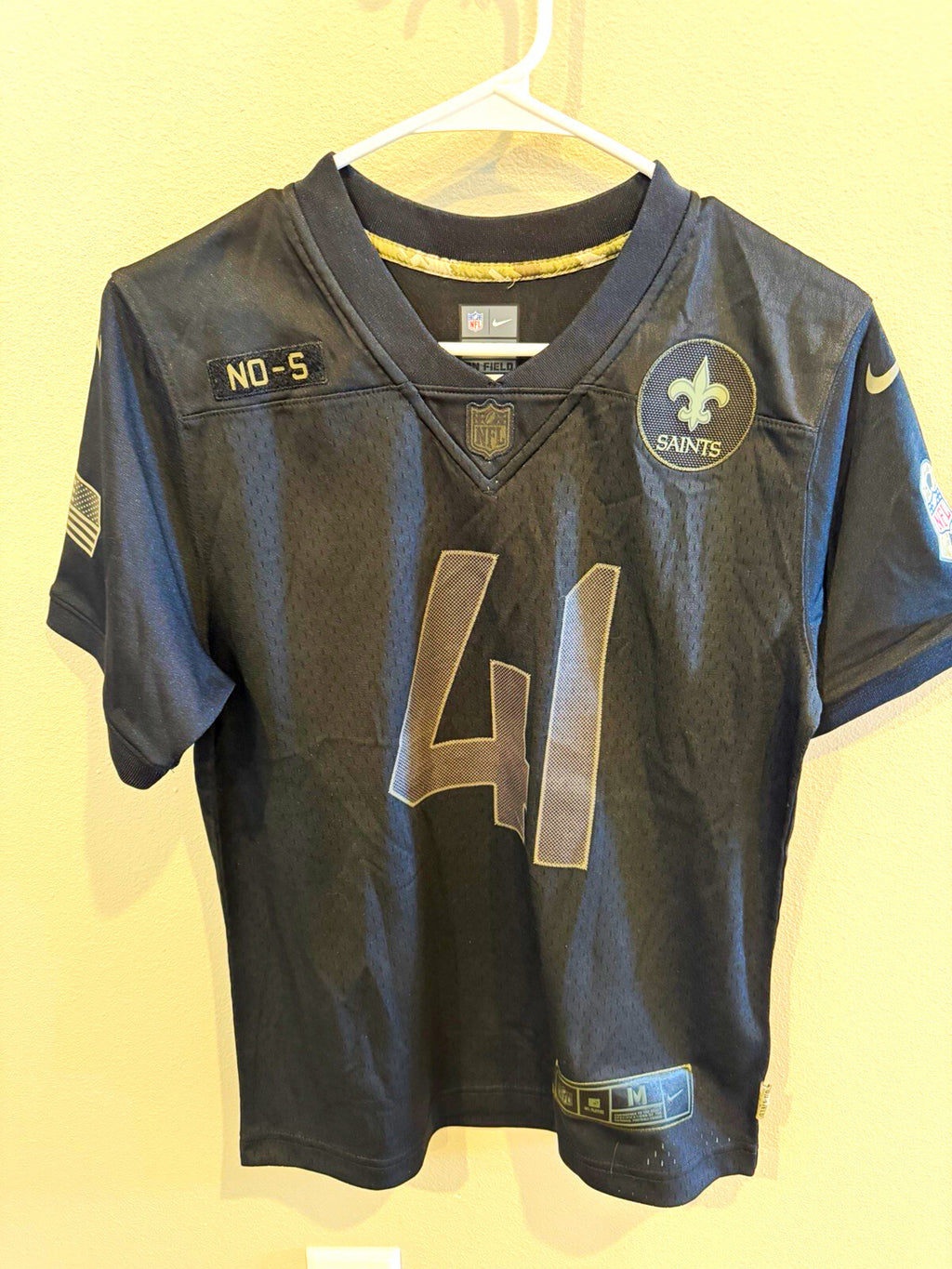 Alvin Kamara #41 - "Salute to Service"- Youth Med  - PRICE DROP!