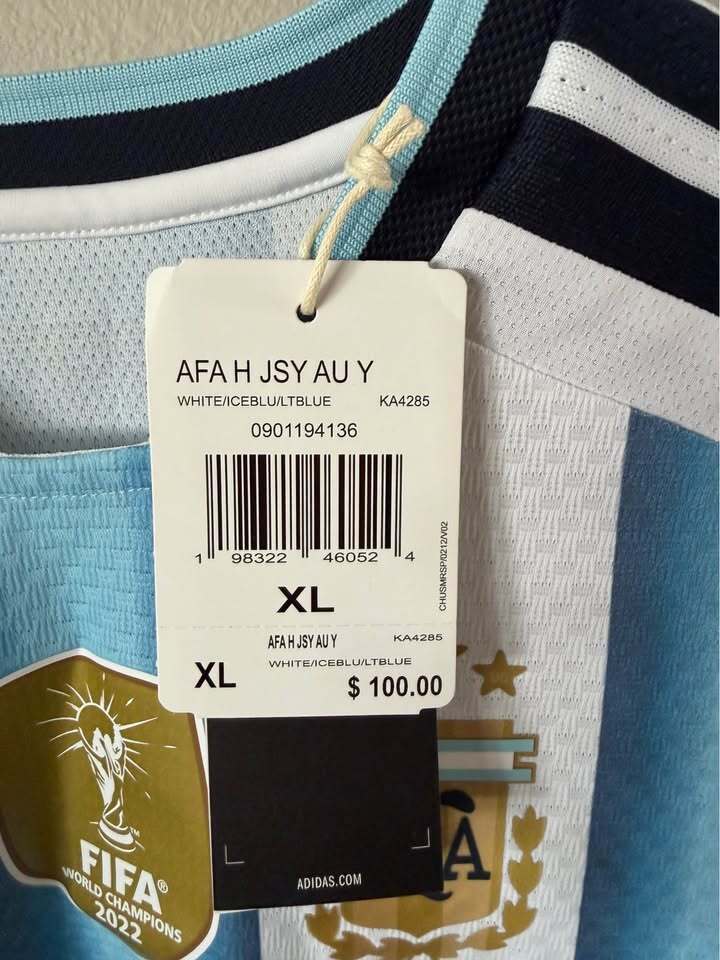 Argentina 2022 World Cup Champions Home - Youth XL