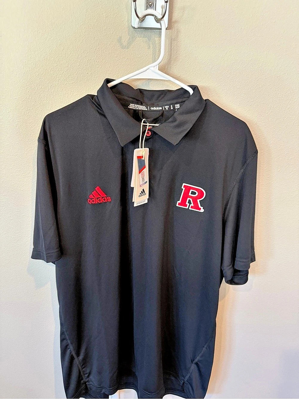 Rutgers Polo Black - Men’s X-Large
