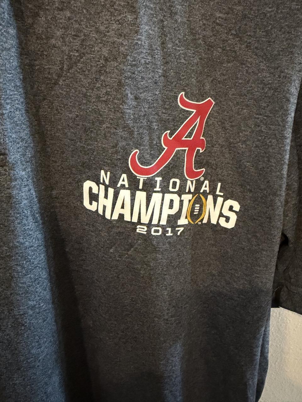 Alabama National Champions 2017 - Crimson Tide - Men's Small Polo
