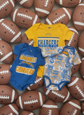 Los Angeles Chargers Baby Bodysuits - Set of 3 Size 0-3 months