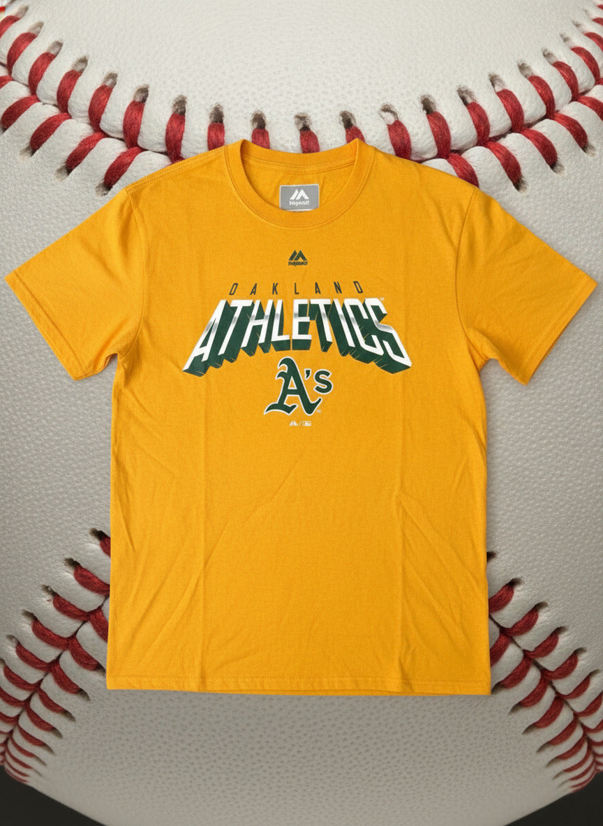 Oakland Athletics MLB Gold Short Sleeve T-Shirt - Youth Small - PRICE DROP!