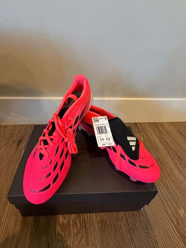 adidas Predator Pro FT FG Soccer Cleats - 11 Men/Women 12