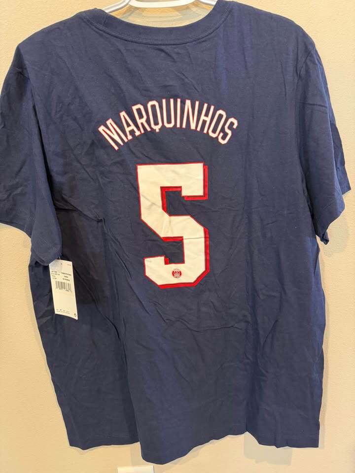 PSG Marquinhos #5 T-Shirt - Adult Large