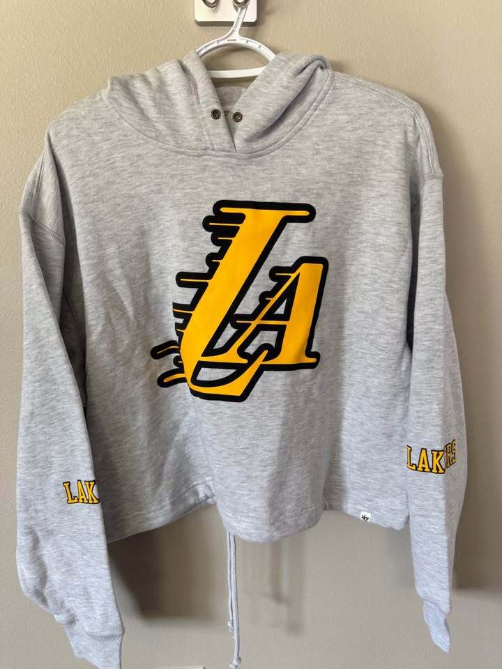 Los Angeles Lakers Cropped Hoodie - Women’s Small