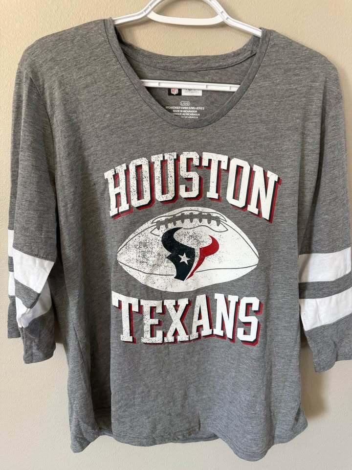 Houston Texans 3/4 Sleeve - Women's Large