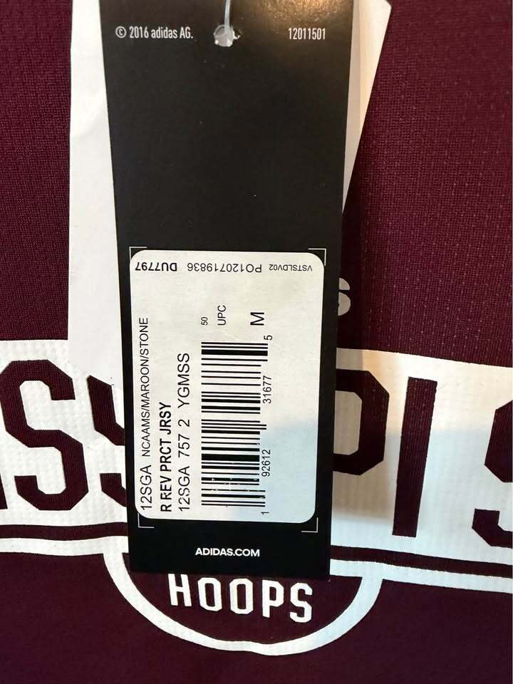 Mississippi State Hoops Practice Reversible Jersey - Men's Med