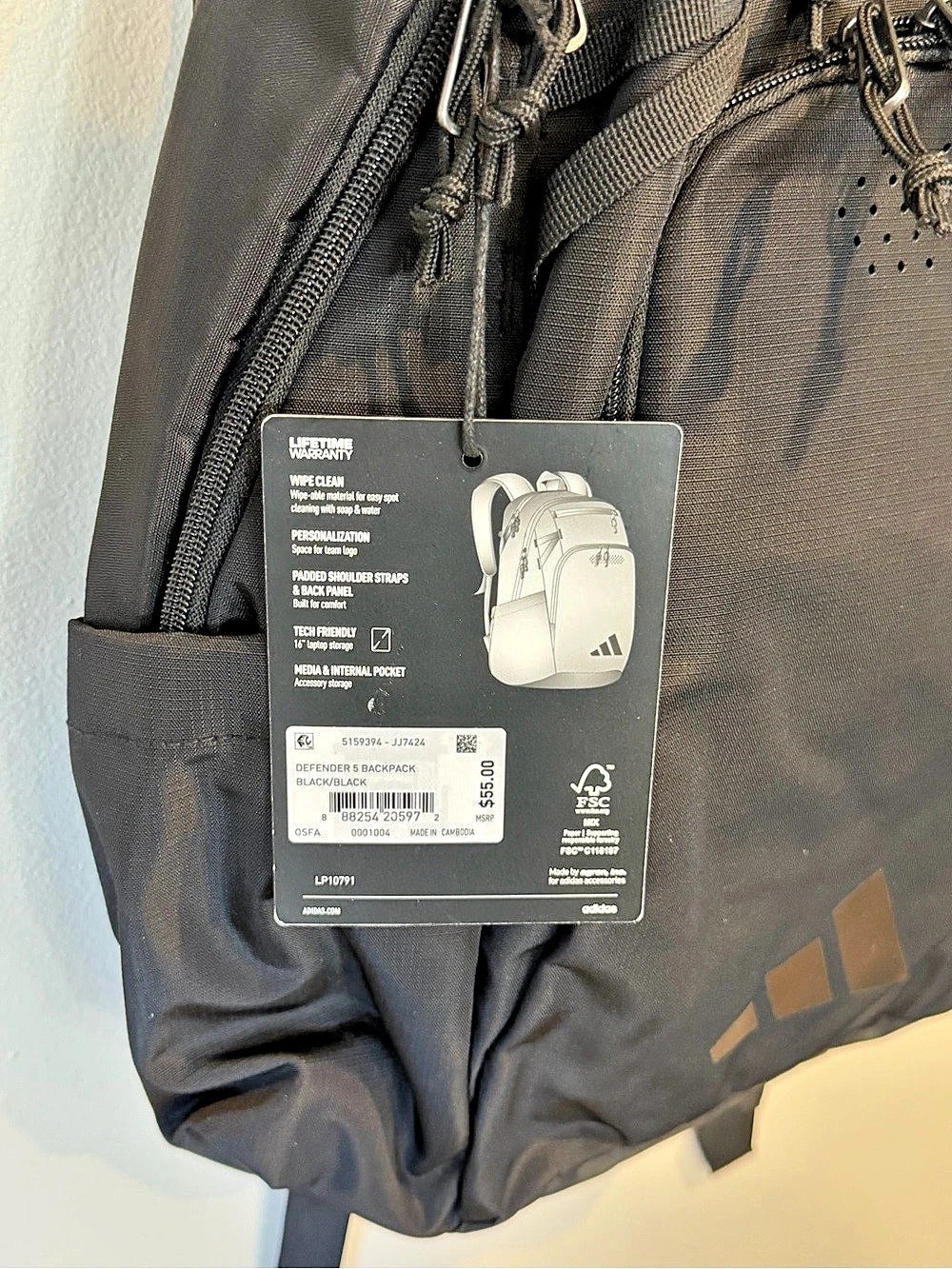 UNISEX. adidas Defender 5 Backpack Black