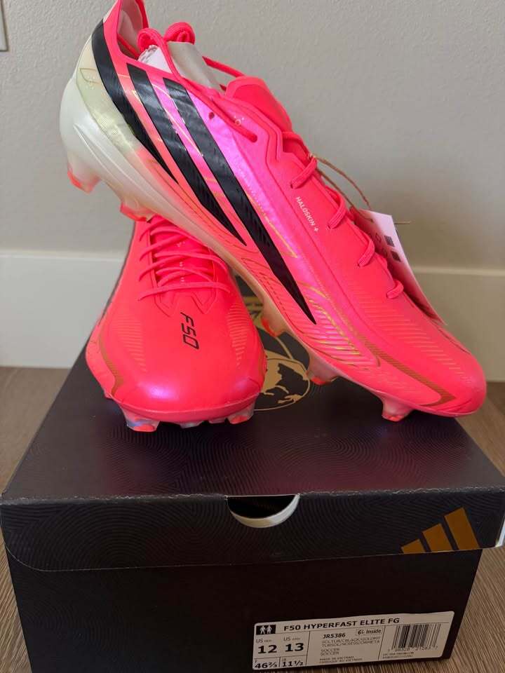 Adidas F50 Hyperfast Elite FG Soccer Cleats - Size 12