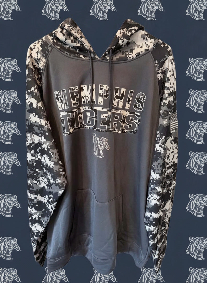 Memphis Tigers Digital Camo Hoodie- Men's 3XL
