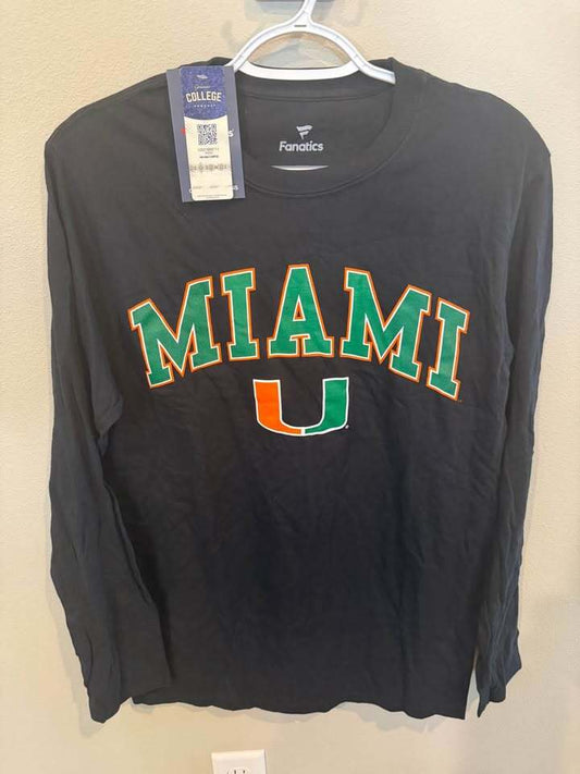 Fanatics Miami Hurricanes Long Sleeve Shirt - Men's Medium