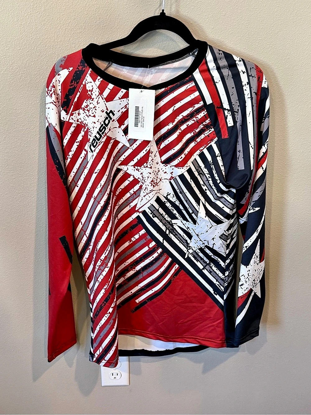 Reusch Patriot II Pro-Fit Long Sleeve Motocross Jersey Goal Red & White