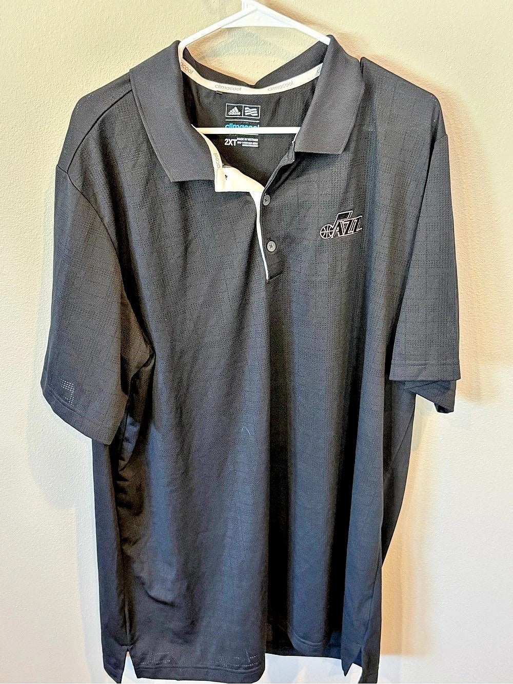 Utah JAZZ- Men's Polo Black 2XT - NWOT