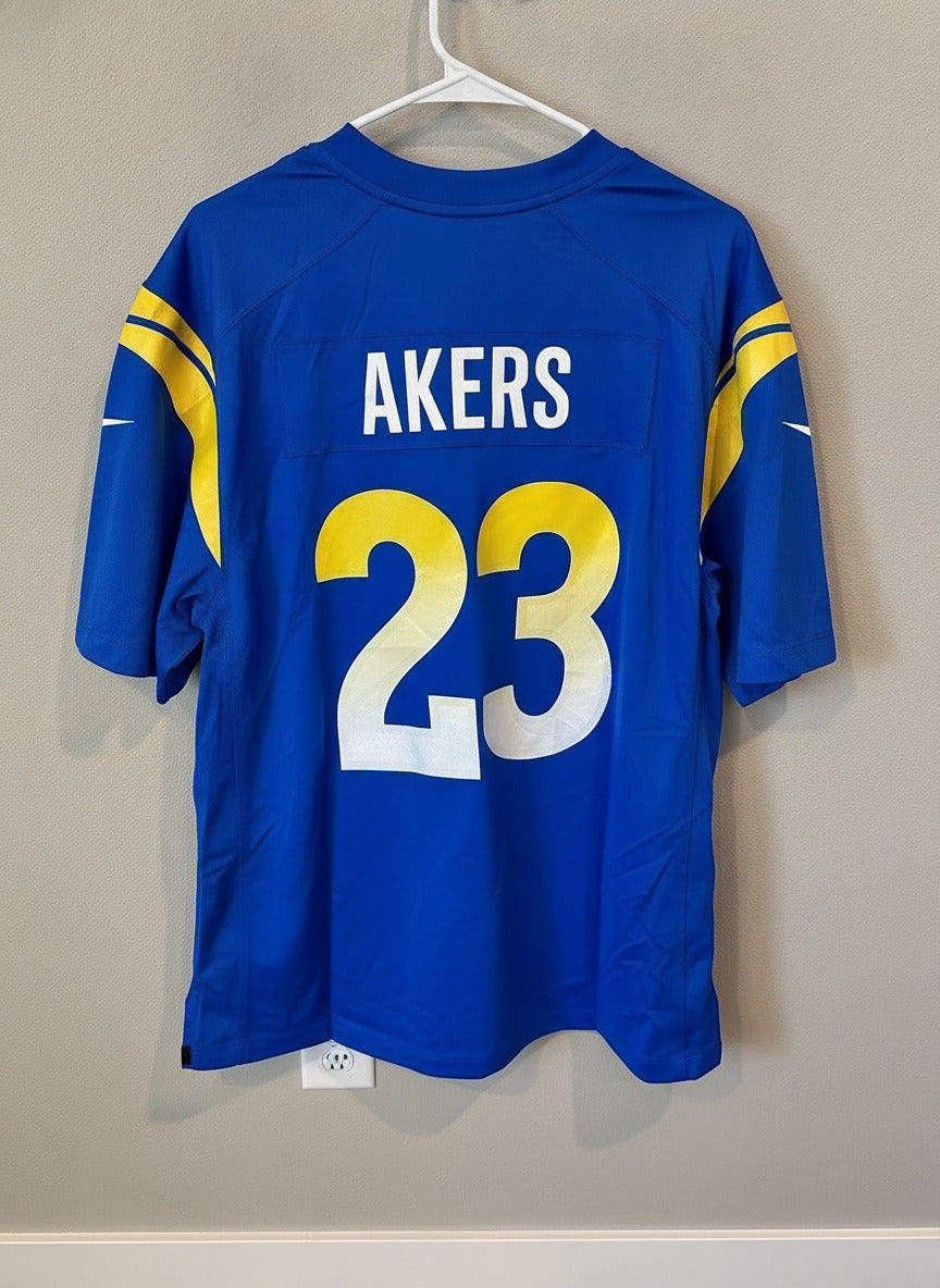 Cam Akers - Los Angeles Rams Blue & Yellow Men's XL
