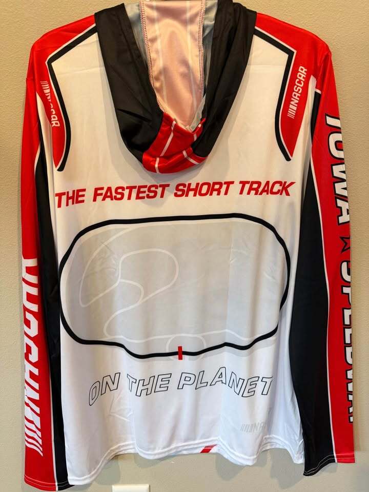 NASCAR Iowa Speedway Hooded Long Sleeve Jersey - Men's Large
