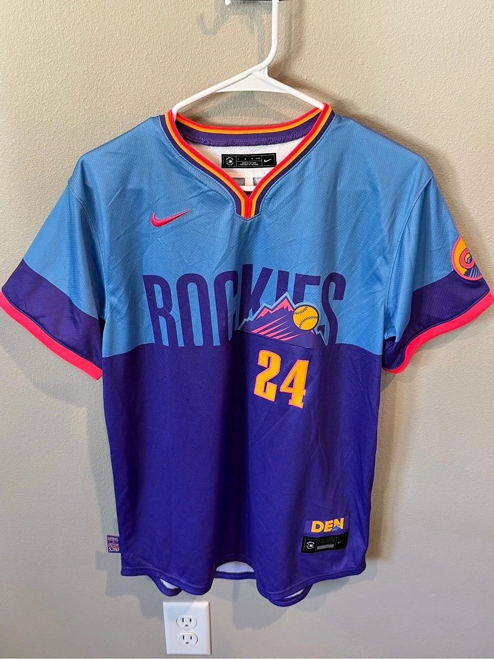 Colorado Rockies, McMahom #24 Swingman Youth L - 14/16