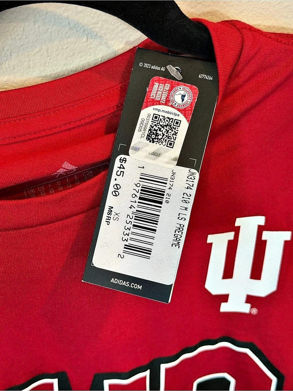 Indiana Hoosiers "Our Moment" Long Sleeve Tee - Size XS