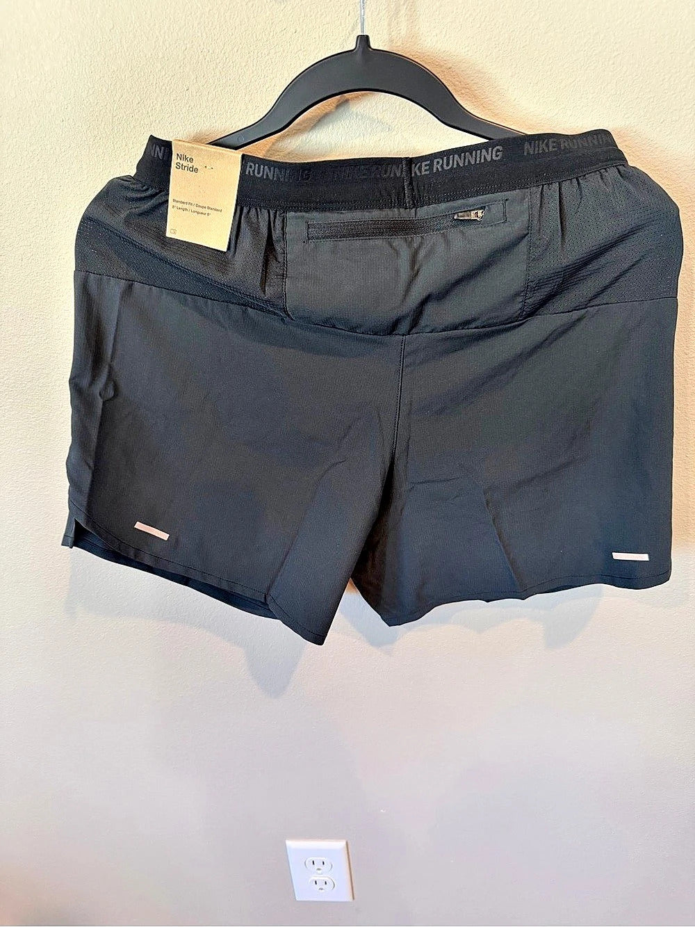 Nike Stride Dri-FIT Running Shorts Black - Men’s Medium
