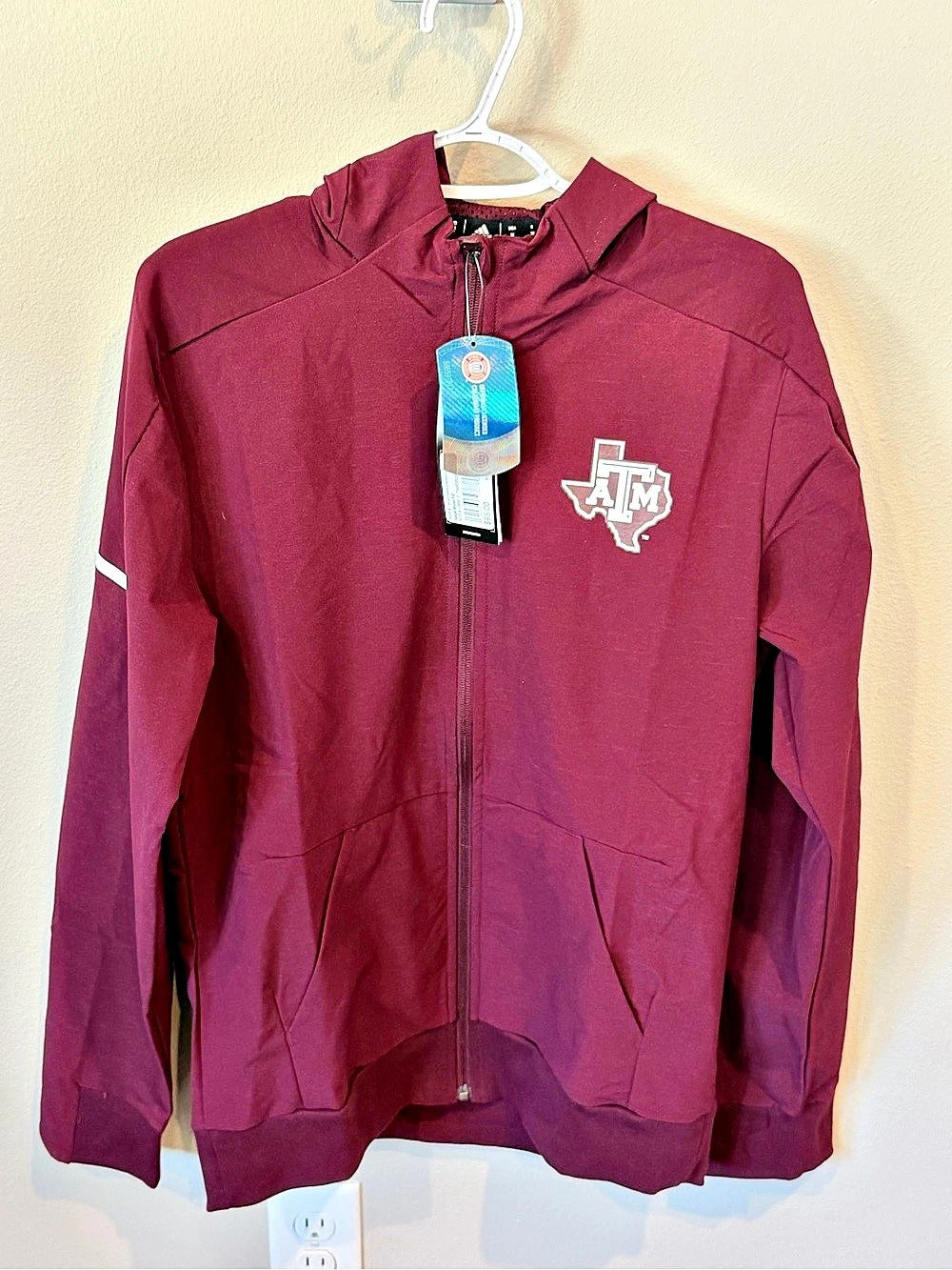Texas A&M Aggies Full-Zip Hoodie Jacket - Medium Men’s/Large Women