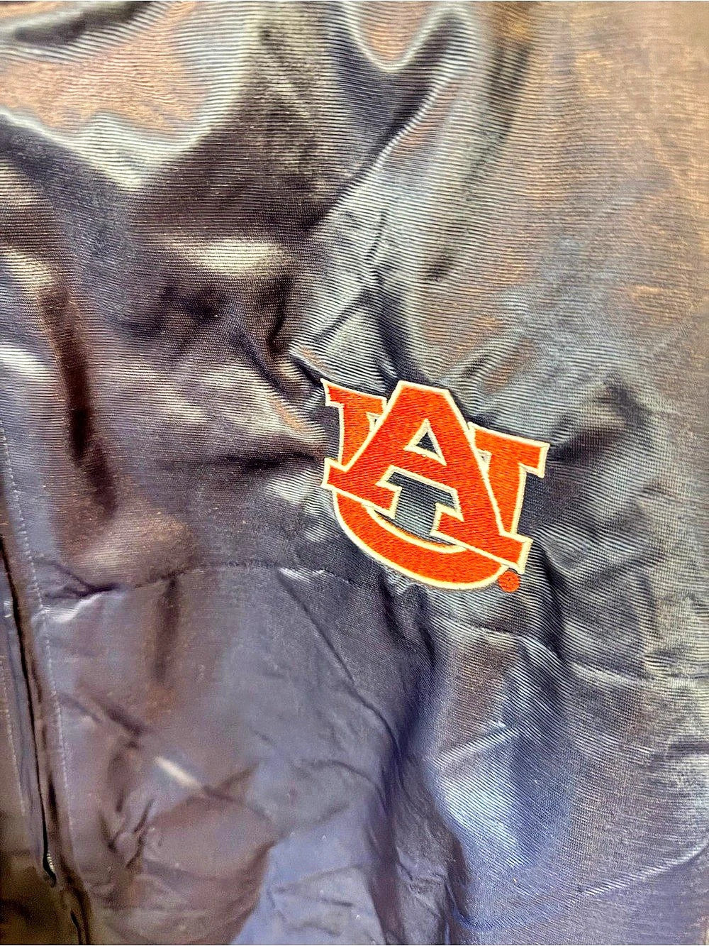 Rivalry Threads Auburn Tigers Satin Bomber Jacket - Men’s Medium