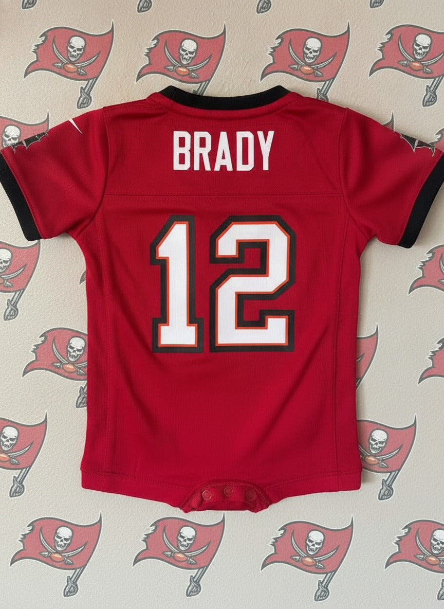Tom Brady #12 - Infant 0-3 Month Romper - Tamp Bay Buccaneers -PRICE DROP!!