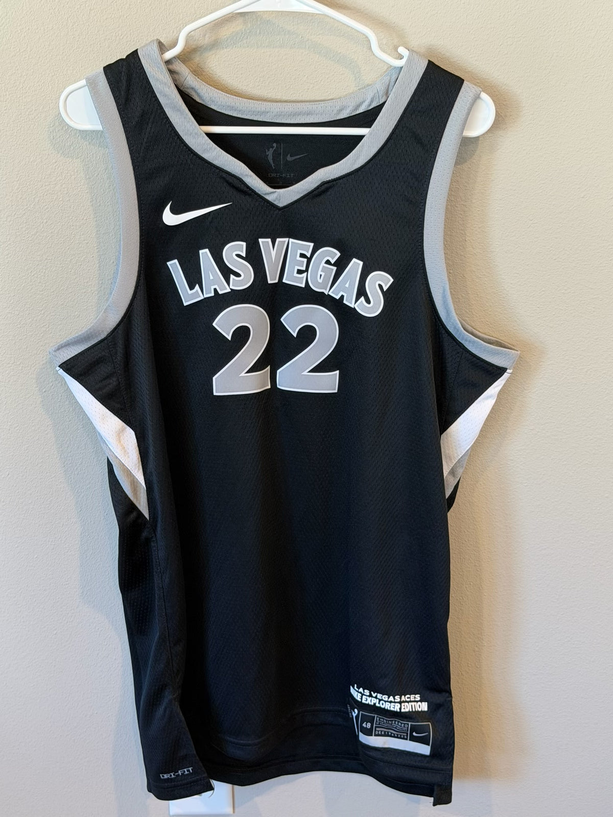 A'ja Wilson #22 - Las Vegas Aces - Women’s Large/Men's Medium