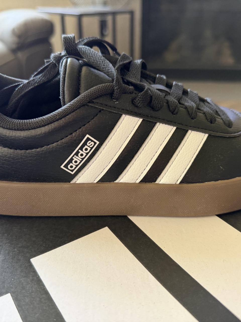Adidas Black and White Shoes - Men's Size 6