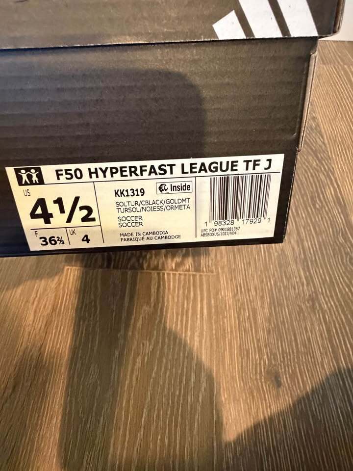 Adidas F50 League Turf Soccer Shoes Youth 4.5