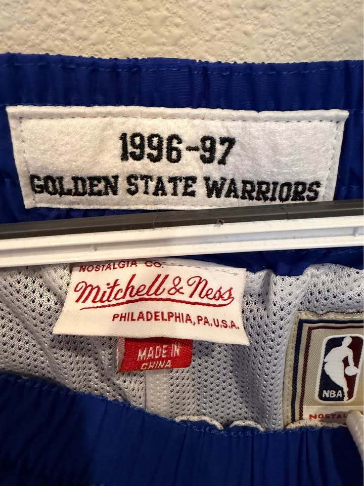 Golden State Warriors 1996-97 Tear Away Warmup - Men's Large - NWOT