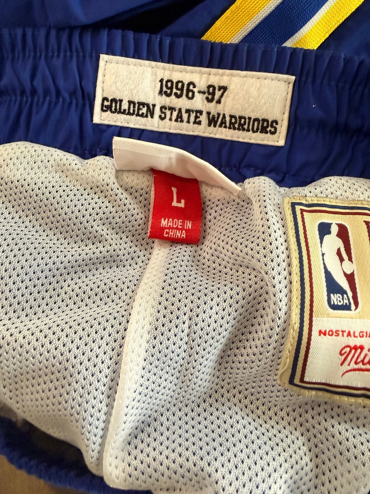 Golden State Warriors 1996-97 Tear Away Warmup - Men's Large - NWOT