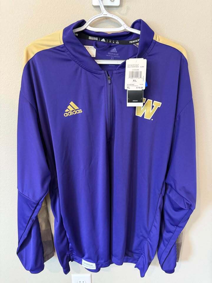University of Washington 1/4 Zip Knit - Men's XL