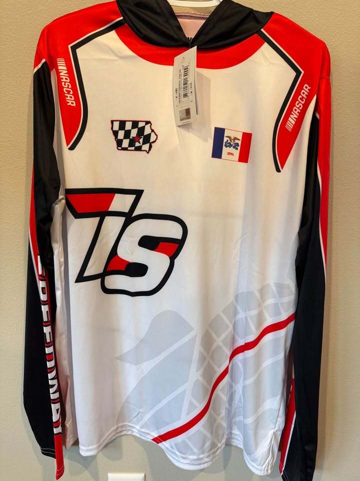 NASCAR Iowa Speedway Hooded Long Sleeve Jersey - Men's Large