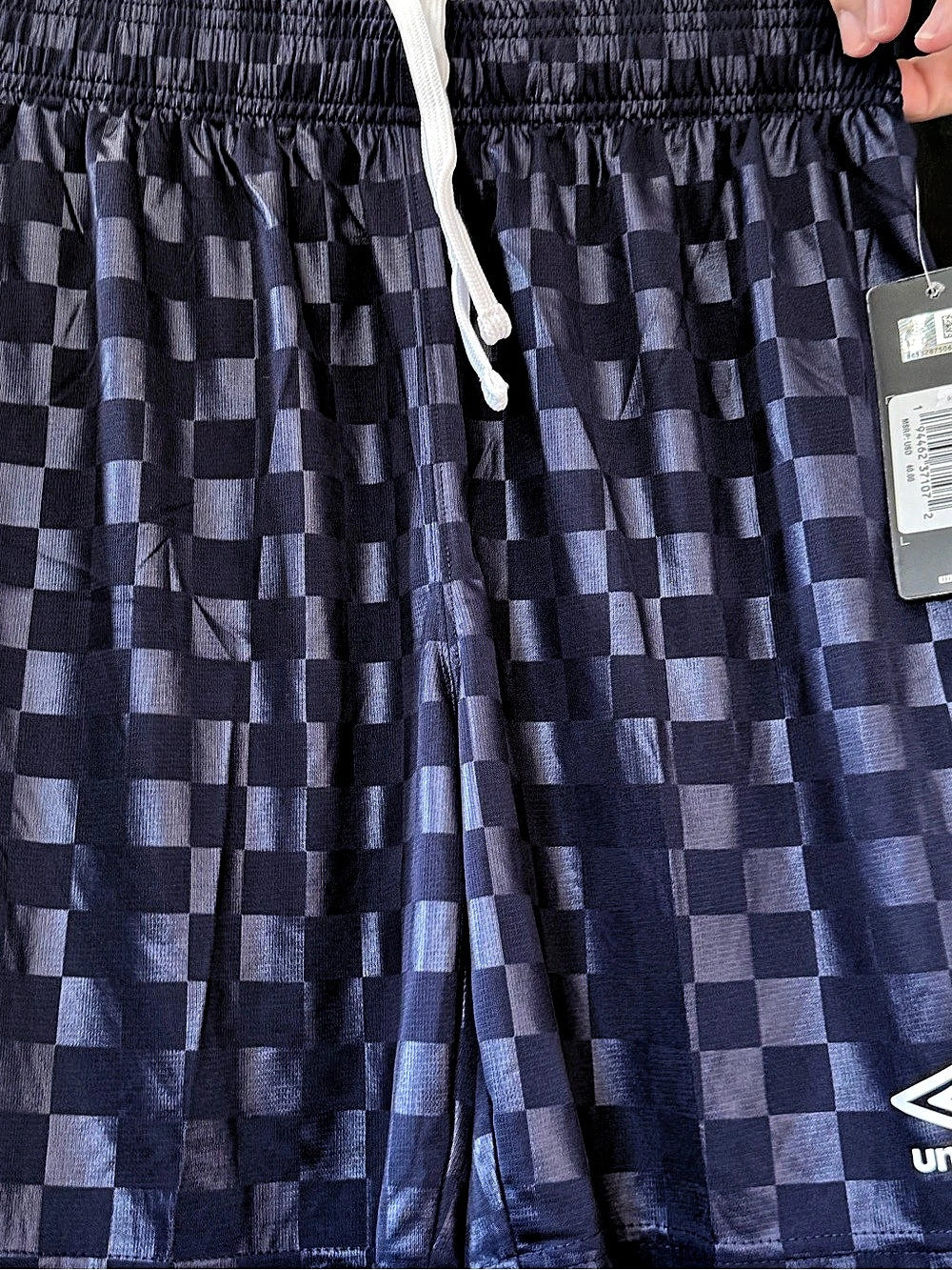 Umbro Checkered Athletic Shorts in Blue Men’s Small