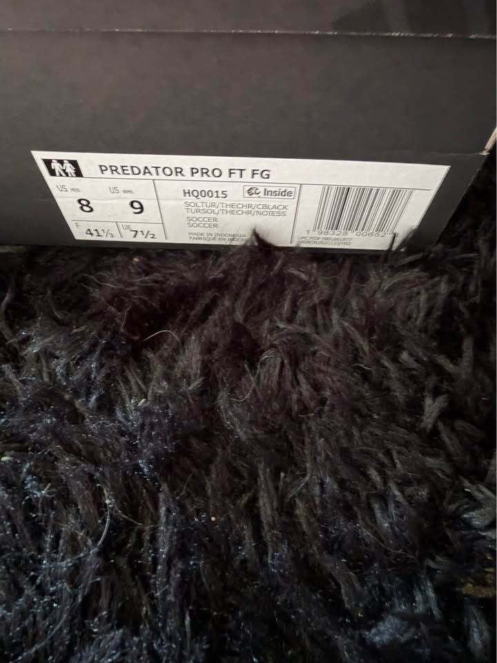 Adidas Predator Pro FT FG Soccer Cleats - Men's 8