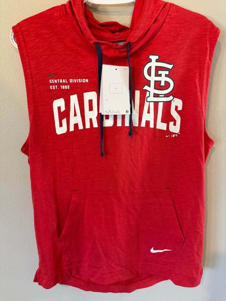 St. Louis Cardinals Sleeveless Hoodie - Men's Med