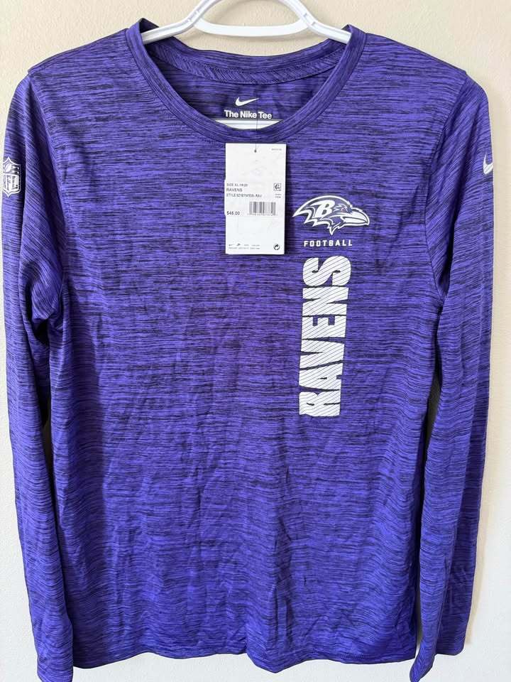 Baltimore Ravens Dri-FIT Long Sleeve Shirt - Youth XL