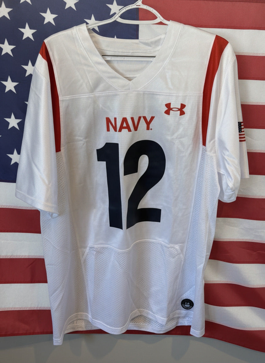 Navy College Football Jersey - Large Men’s/Extra Large Women’s