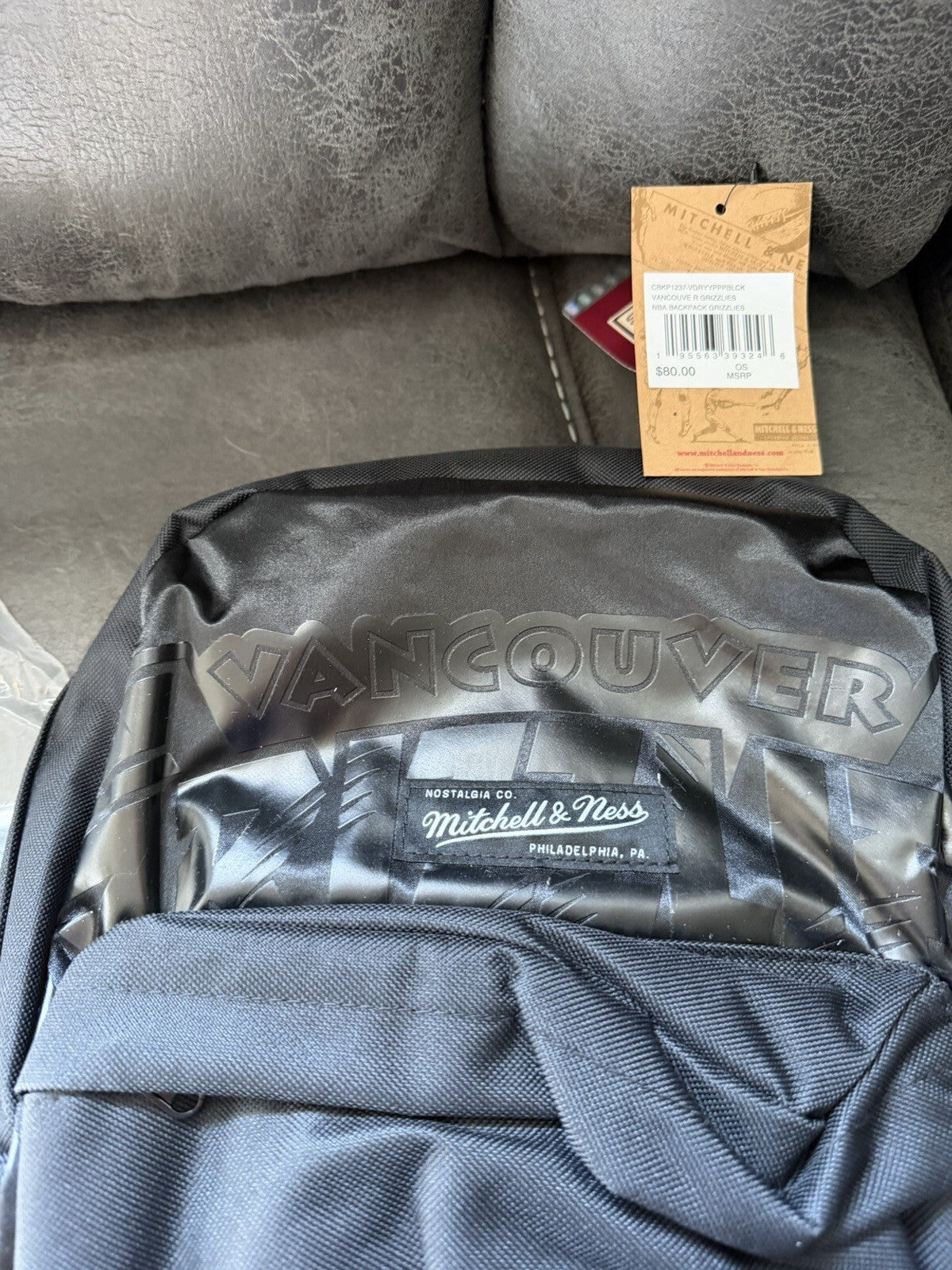 Vancouver Grizzlies Basketball Black - Backpack - HALF OFF!!