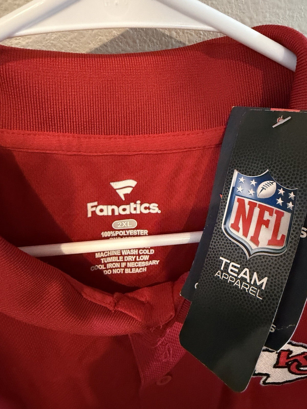 Kansas City Chiefs Polo Shirt -Men's 2XL